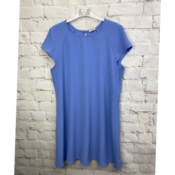 RIVER ISLAND Cornflower blue swing dress Uk 14 - Picture 1 of 3